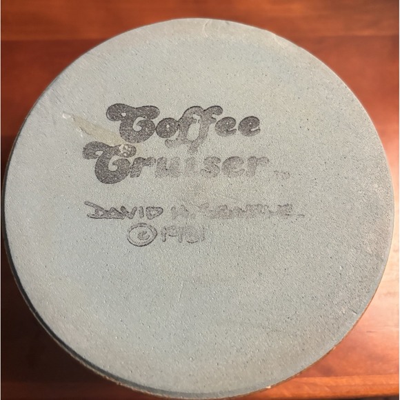 Commuter Travel Car Pottery Mug 1981 Coffee Cruiser David Searle WIDE BOTTOM - Picture 5 of 6